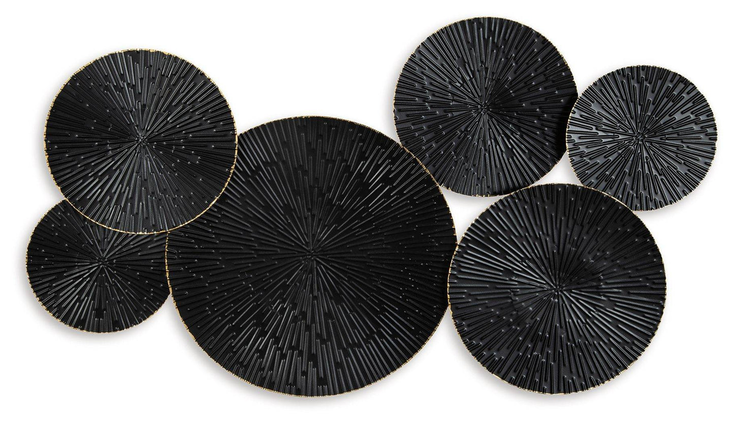 Rhetlen - Black / Gold Finish - Wall Decor - Forward Furniture