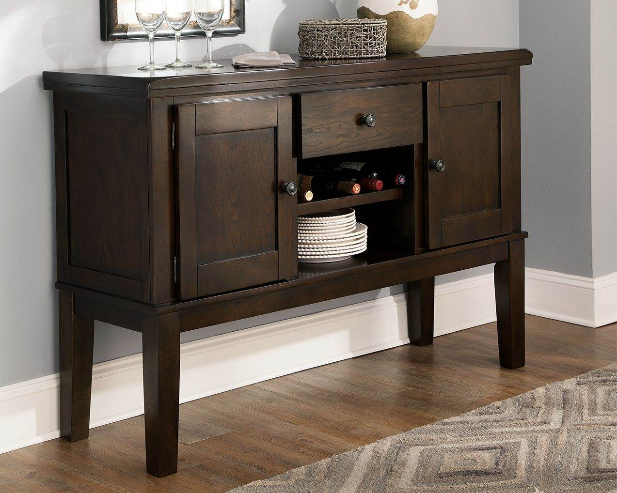 Haddigan - Dark Brown - Dining Room Server - Forward Furniture