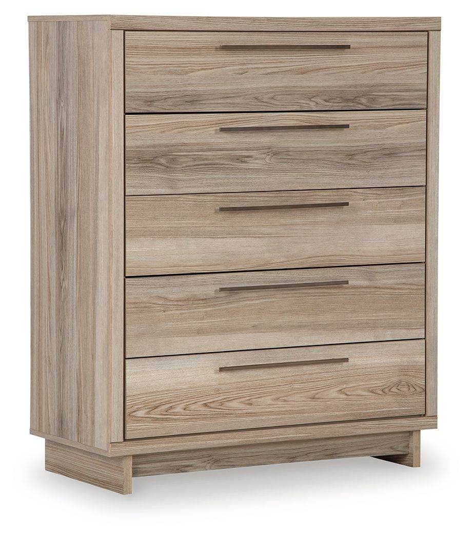 Hasbrick - Tan - Five Drawer Wide Chest - Forward Furniture