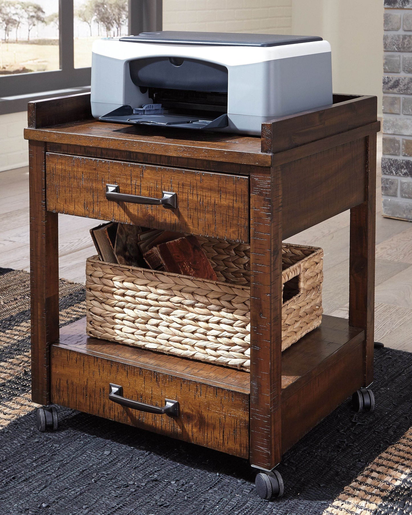 Baldridge - Rustic Brown - Printer Stand - Forward Furniture