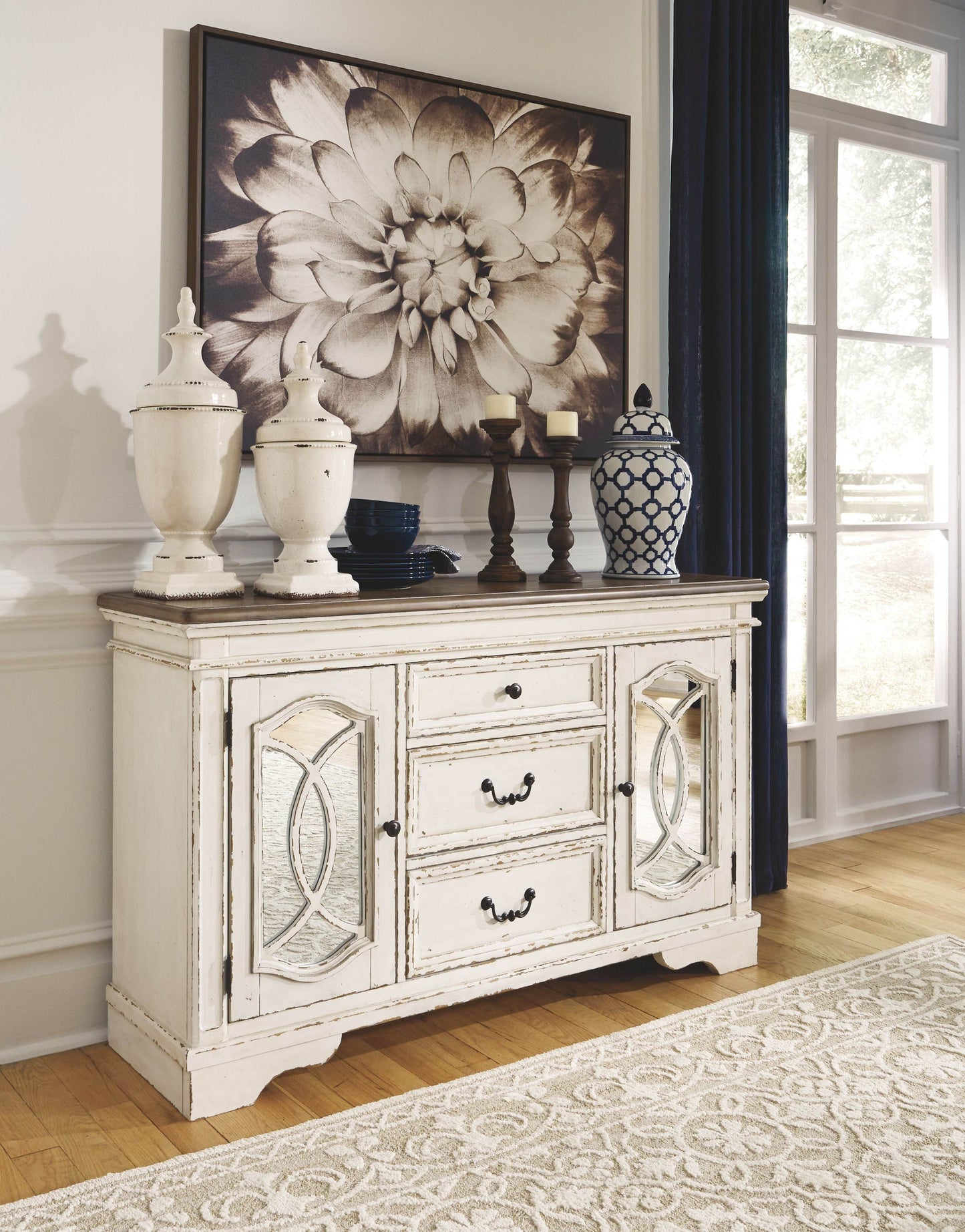 Realyn - Chipped White - Dining Room Server - Forward Furniture