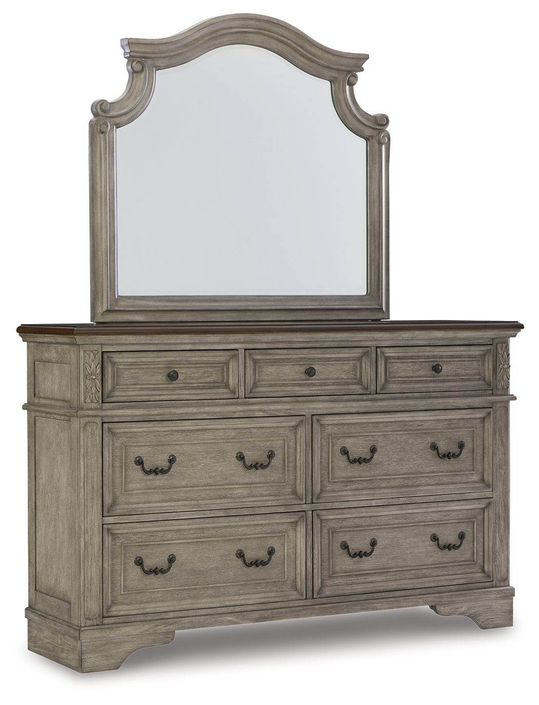Lodenbay - Antique Gray - Dresser, Mirror - Forward Furniture