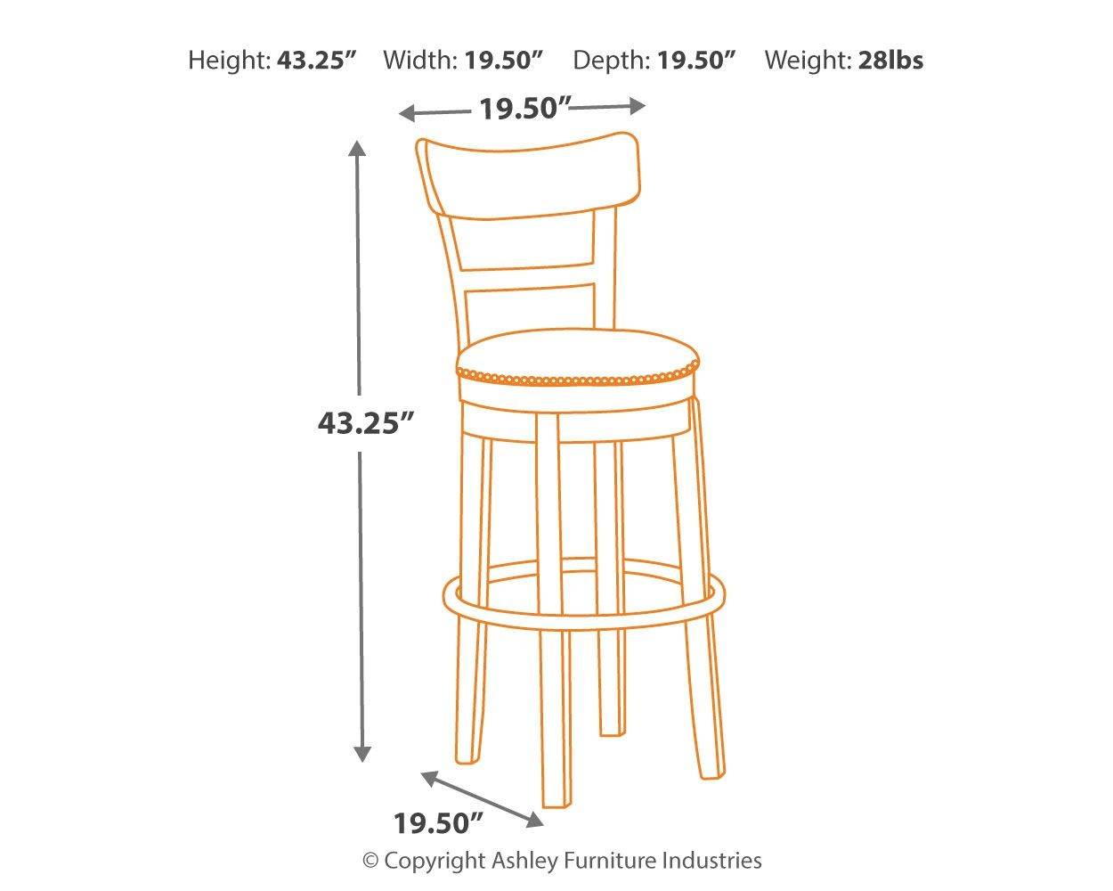 Pinnadel - Swivel Barstool - Forward Furniture