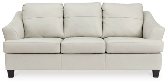 Genoa - Coconut - Queen Sofa Sleeper - Leather Match - Forward Furniture