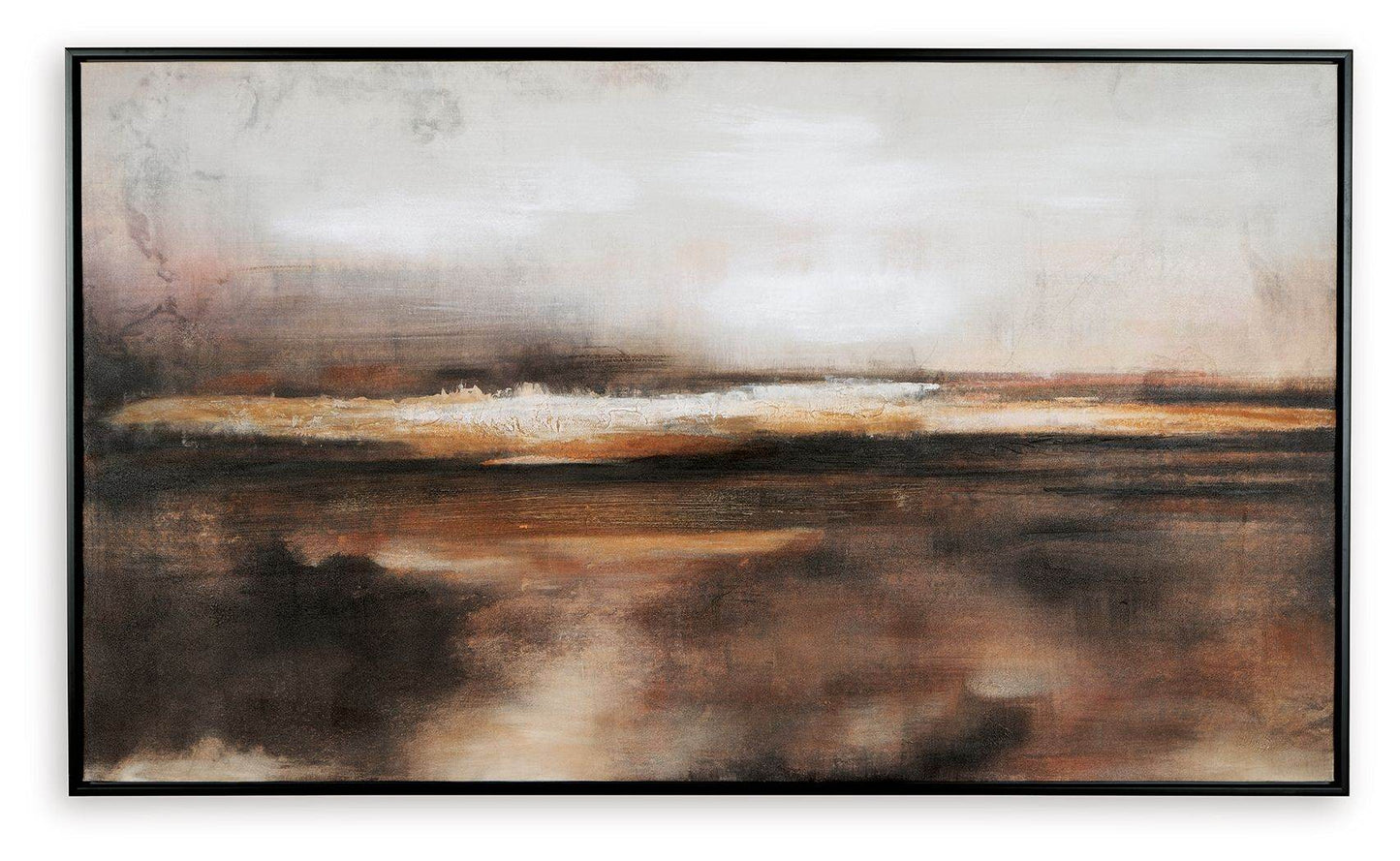 Drewland - Black / Brown / Orange - Wall Art - Forward Furniture