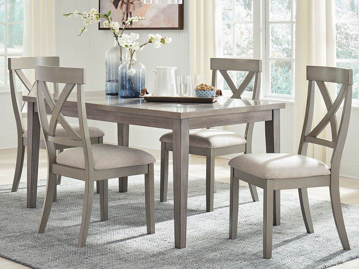 Parellen - Gray - Rectangular Dining Room Table - Forward Furniture
