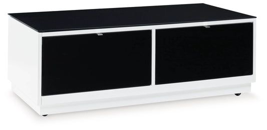 Gardoni - White / Black - Rectangular Cocktail Table - Forward Furniture