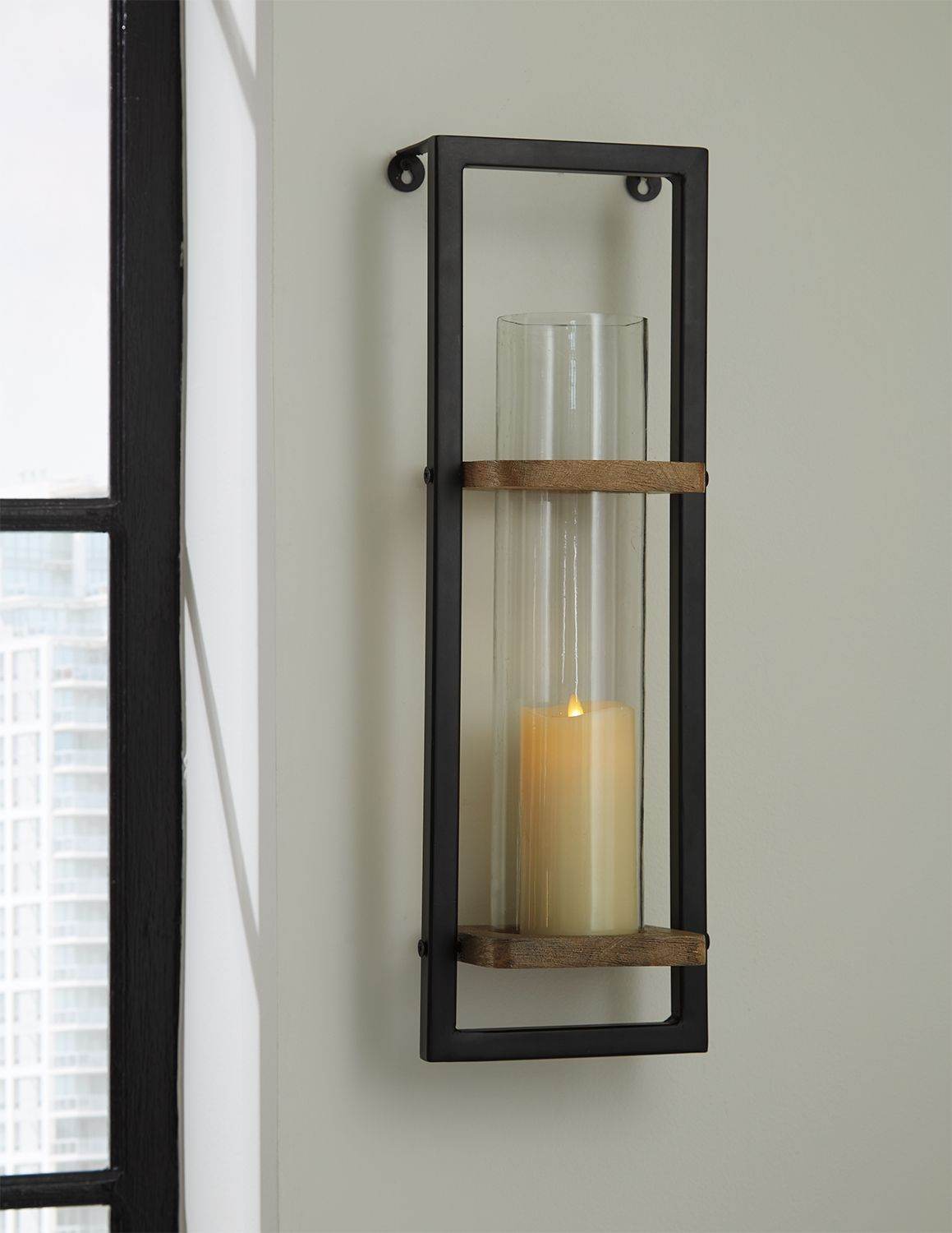 Colburn - Natural / Black - Wall Sconce - Forward Furniture