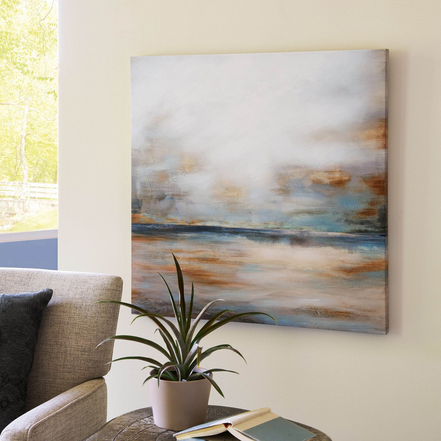 Weatheridge - Grey / Gold - Wall Art - Forward Furniture