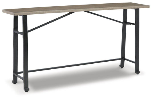 Lesterton - Light Brown / Black - Long Counter Table - Forward Furniture