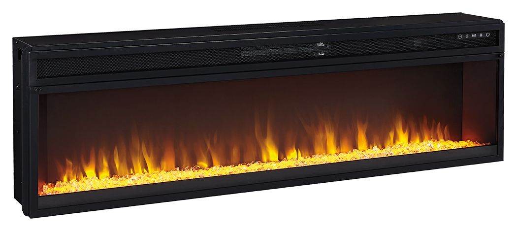 Krystanza - Weathered Gray - TV Stand with Wide Fireplace Insert - Forward Furniture