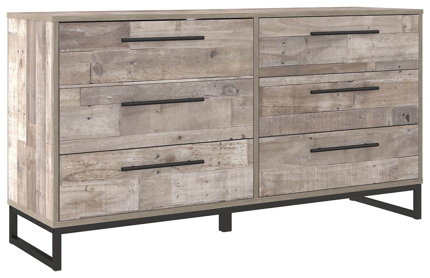 Neilsville - Whitewash - Six Drawer Dresser - Vinyl-Wrapped - Forward Furniture