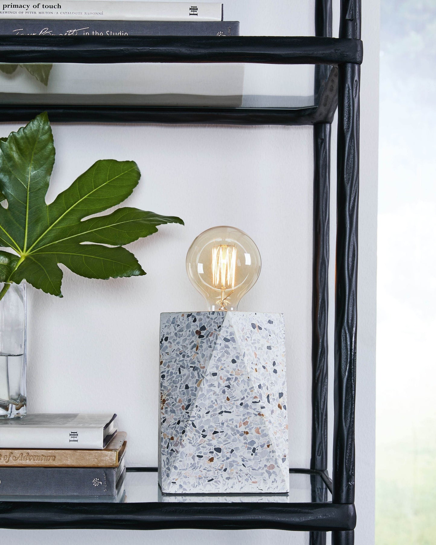 Maywick - White - Concrete Table Lamp - Forward Furniture