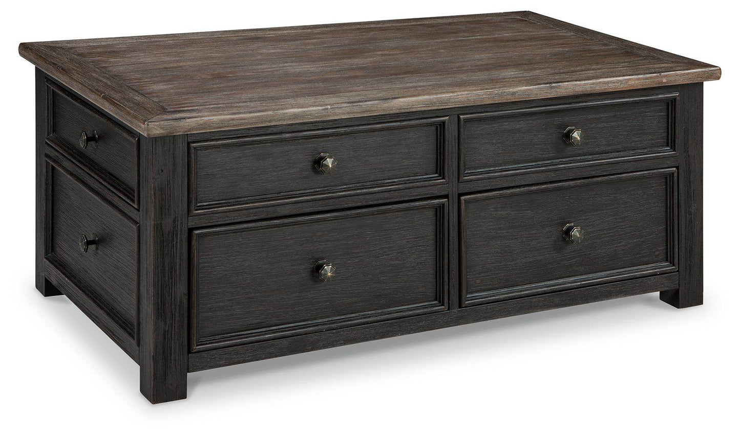 Tyler Creek - Grayish Brown / Black - Lift Top Cocktail Table - Forward Furniture
