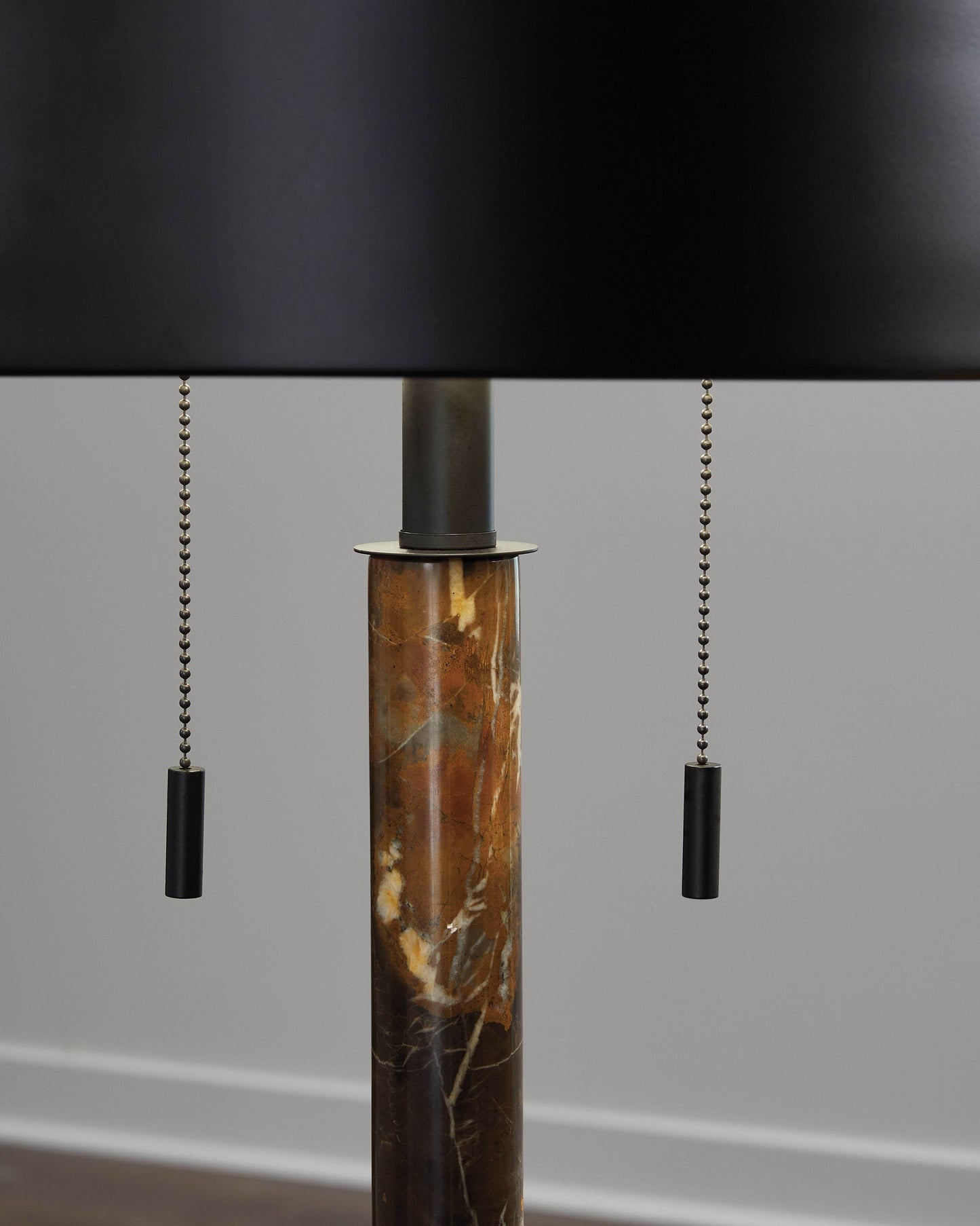 Alanbert - Brown / Black - Metal Table Lamp - Forward Furniture