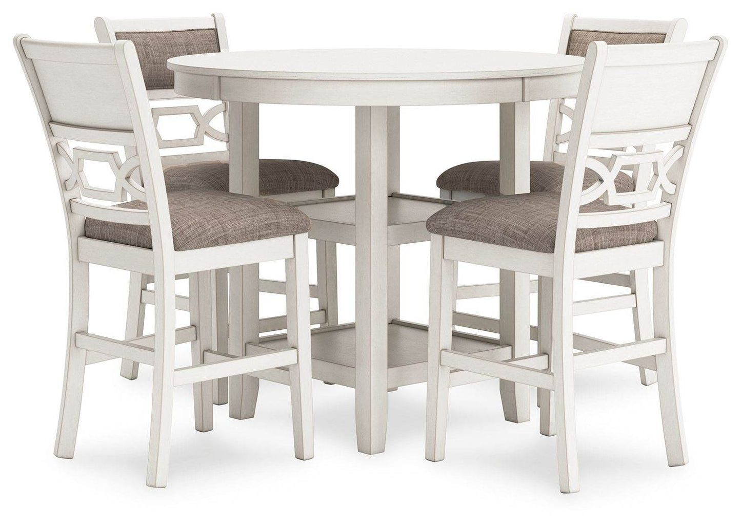 Erinberg - Antique White - Dining Room Counter Table Set (Set of 5) - Forward Furniture