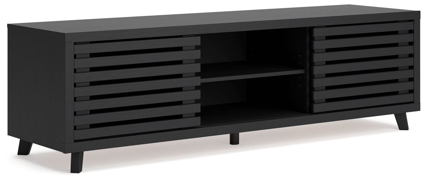 Danziar - Black - Extra Large TV Stand - Forward Furniture