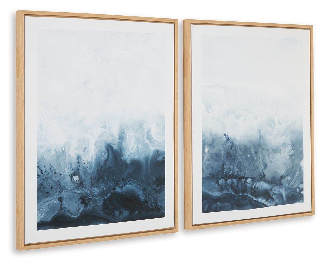 Holport - Blue / White - Wall Art Set (Set of 2) - Forward Furniture
