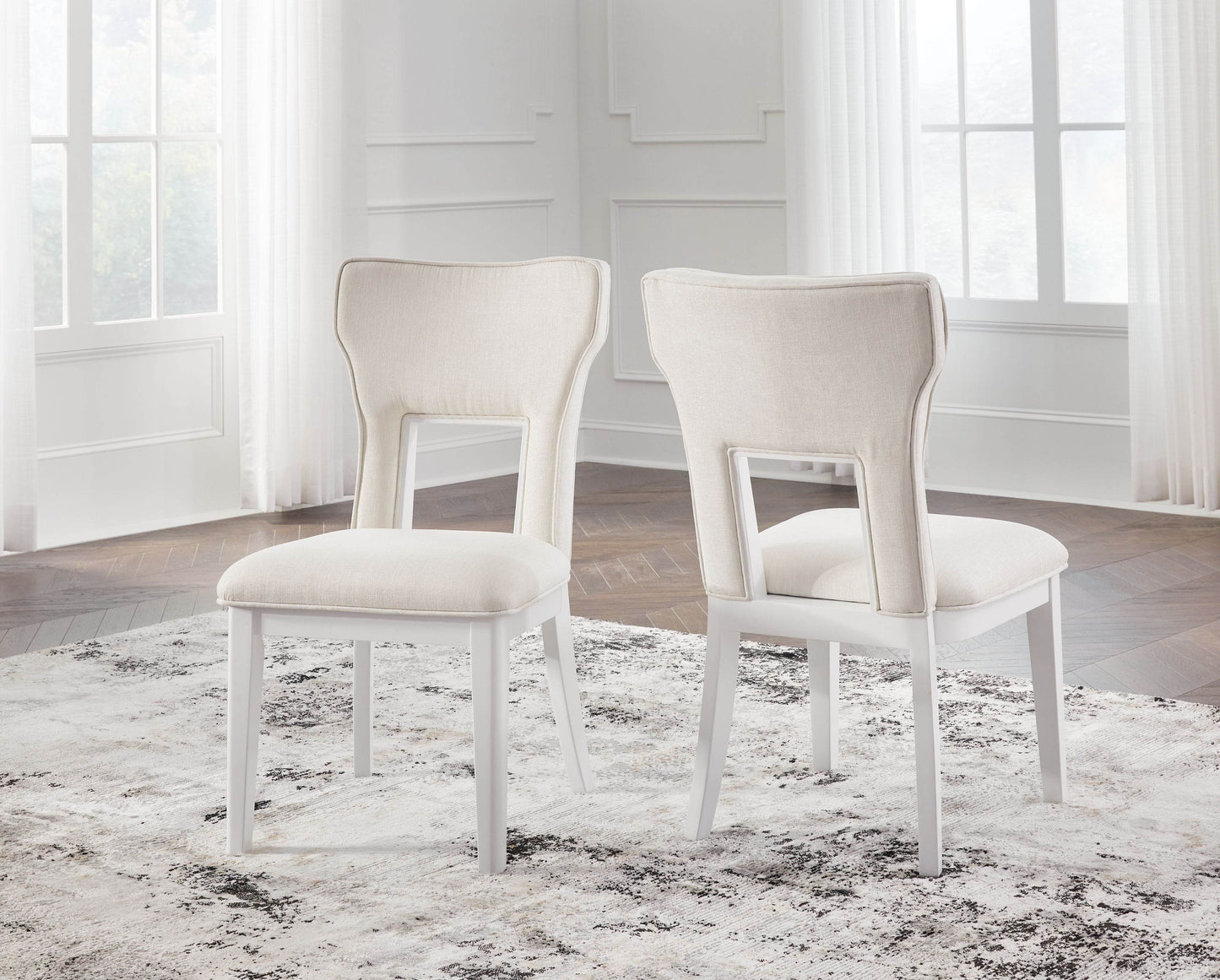 Chalanna - White - Dining Upholstered Side Chair (Set of 2) - Forward Furniture