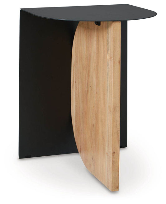 Ladgate - Black / Natural - Accent Table - Forward Furniture