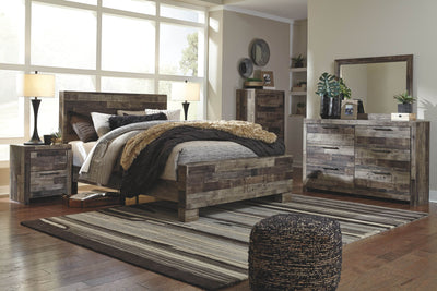 6 Pc. Bed, Dresser, Mirror, Chest