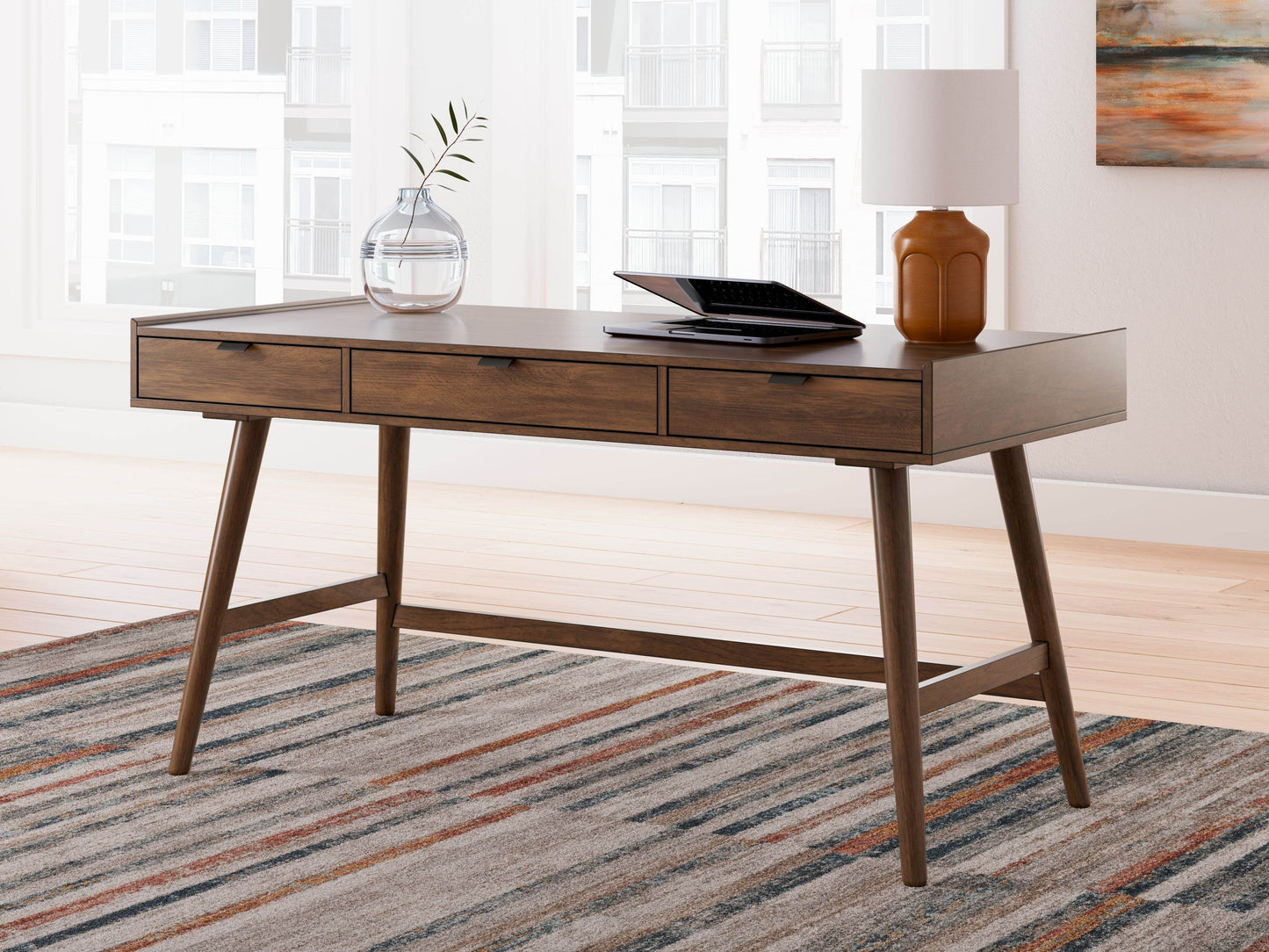 Lyncott - Brown - Home Office Desk - Forward Furniture