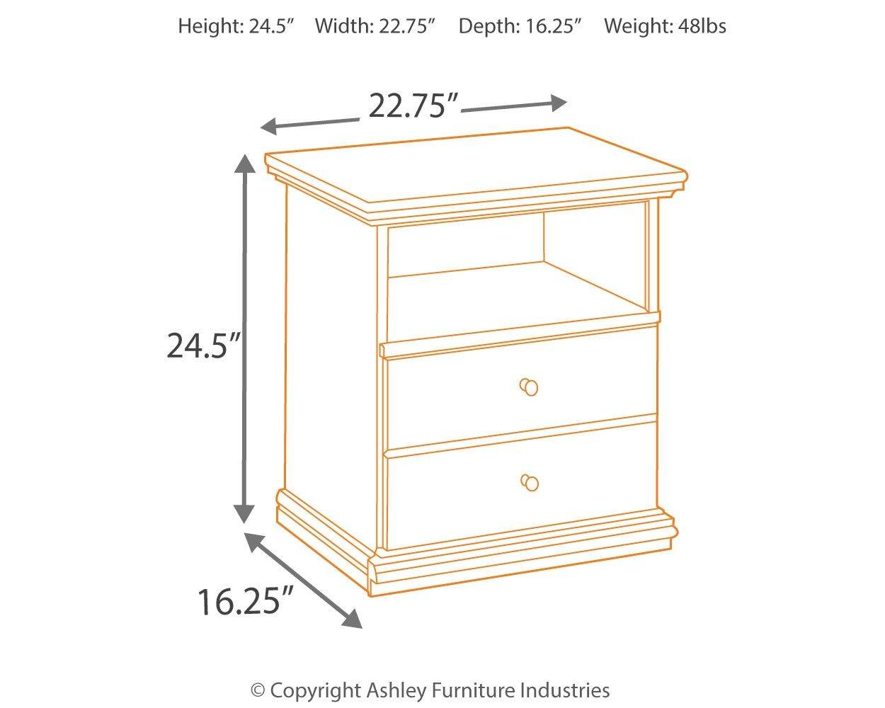 Maribel - Black - One Drawer Night Stand - Forward Furniture