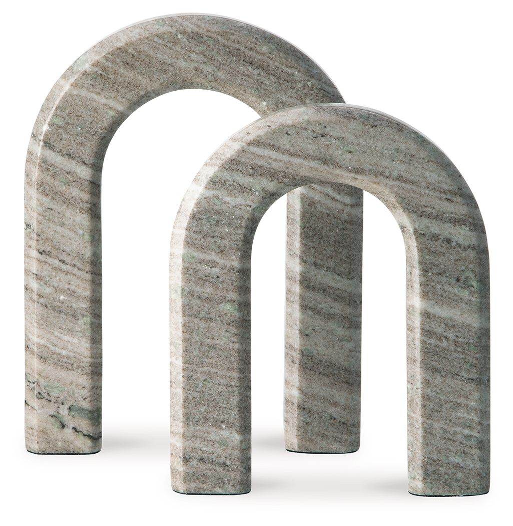 Keithton - Taupe - Sculpture Set (Set of 2) - Forward Furniture