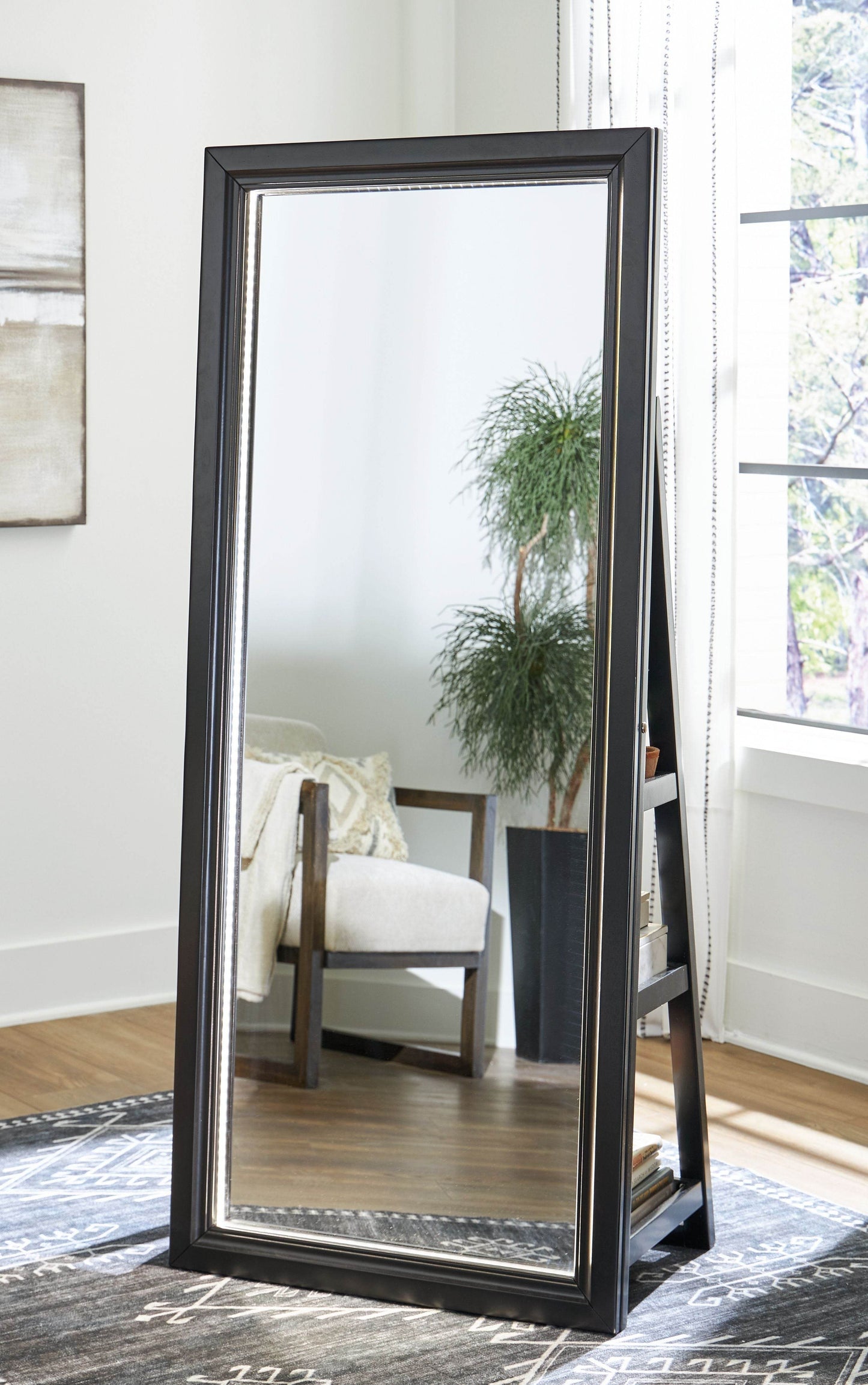 Evesen - Floor Standing Mirror/Storage - Forward Furniture