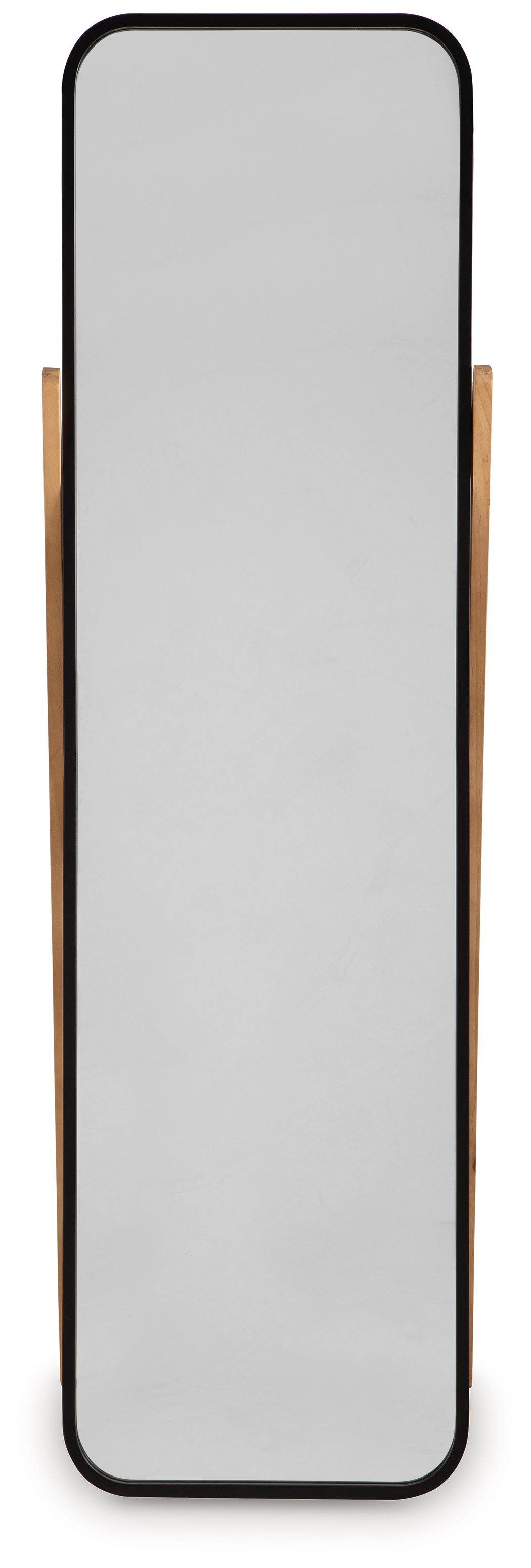 Bronick - Black / Brown - Floor Mirror - Forward Furniture