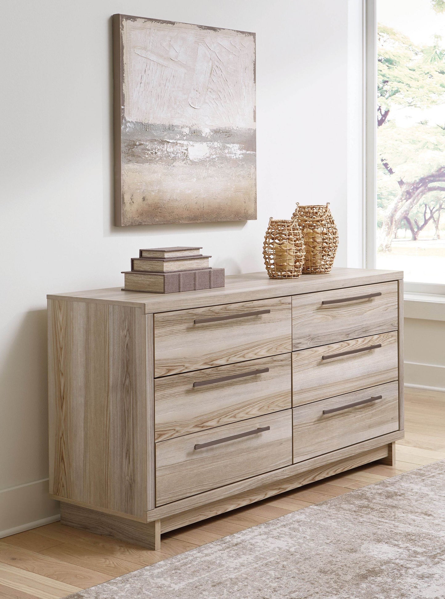 Hasbrick - Tan - Six Drawer Dresser - Forward Furniture