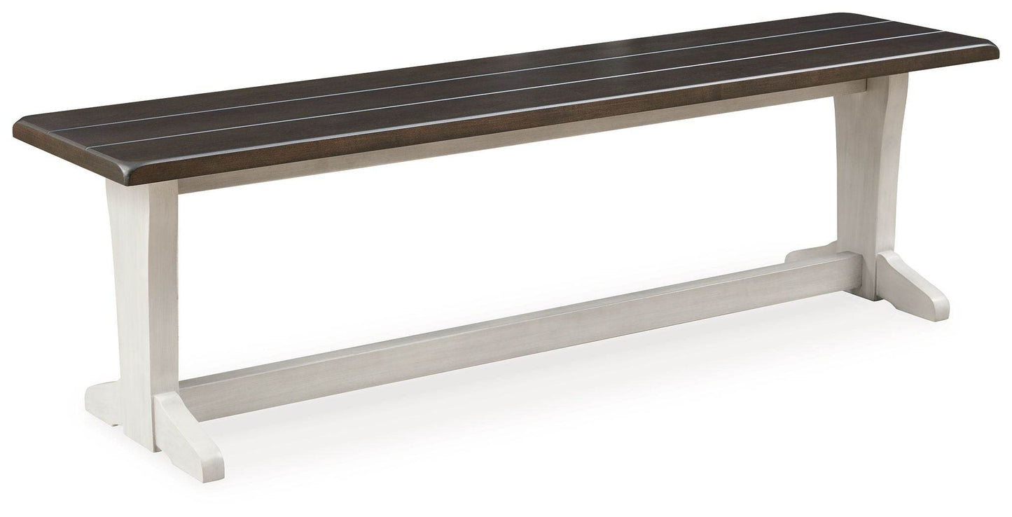 Darborn - Gray / Brown - Large Dining Room Bench - Forward Furniture