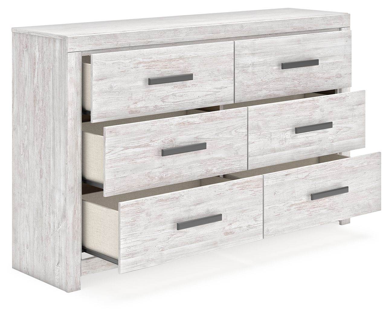 Cayboni - Whitewash - Six Drawer Dresser - Forward Furniture