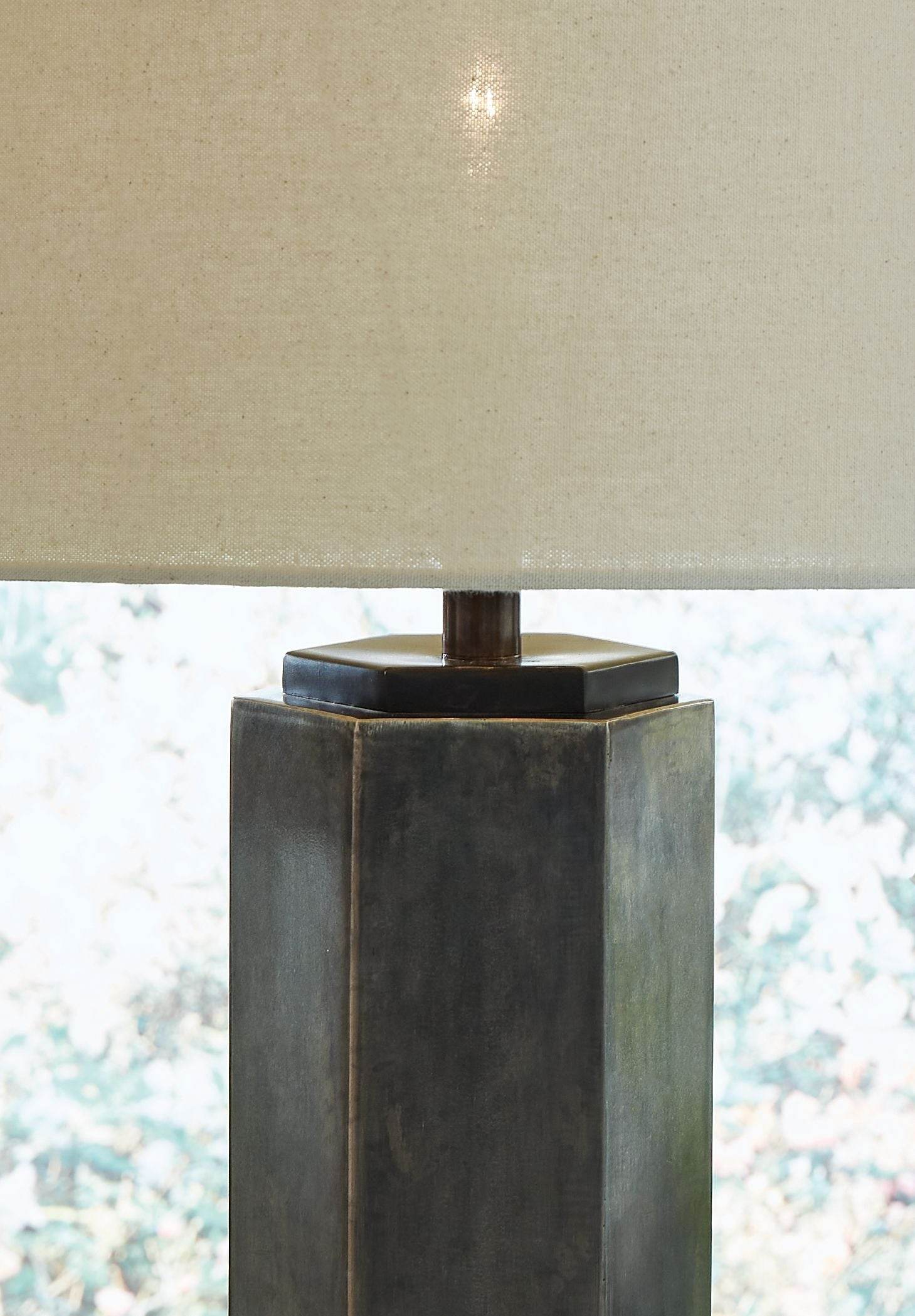 Dirkton - Antique Pewter Finish - Metal Table Lamp - Forward Furniture