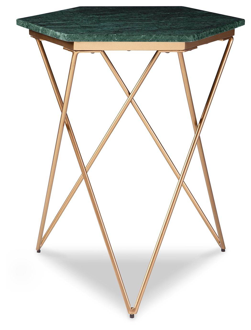 Engelton - Green / Gold - Accent Table - Forward Furniture