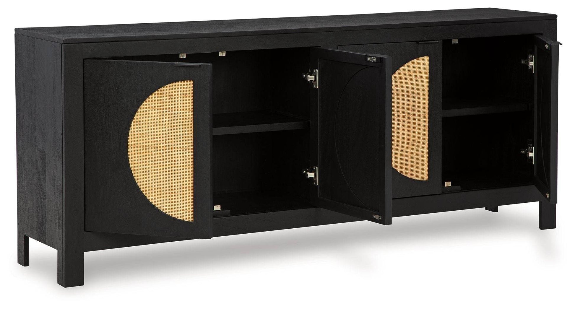 Cliffiings - Black / Natural - Accent Cabinet - Forward Furniture