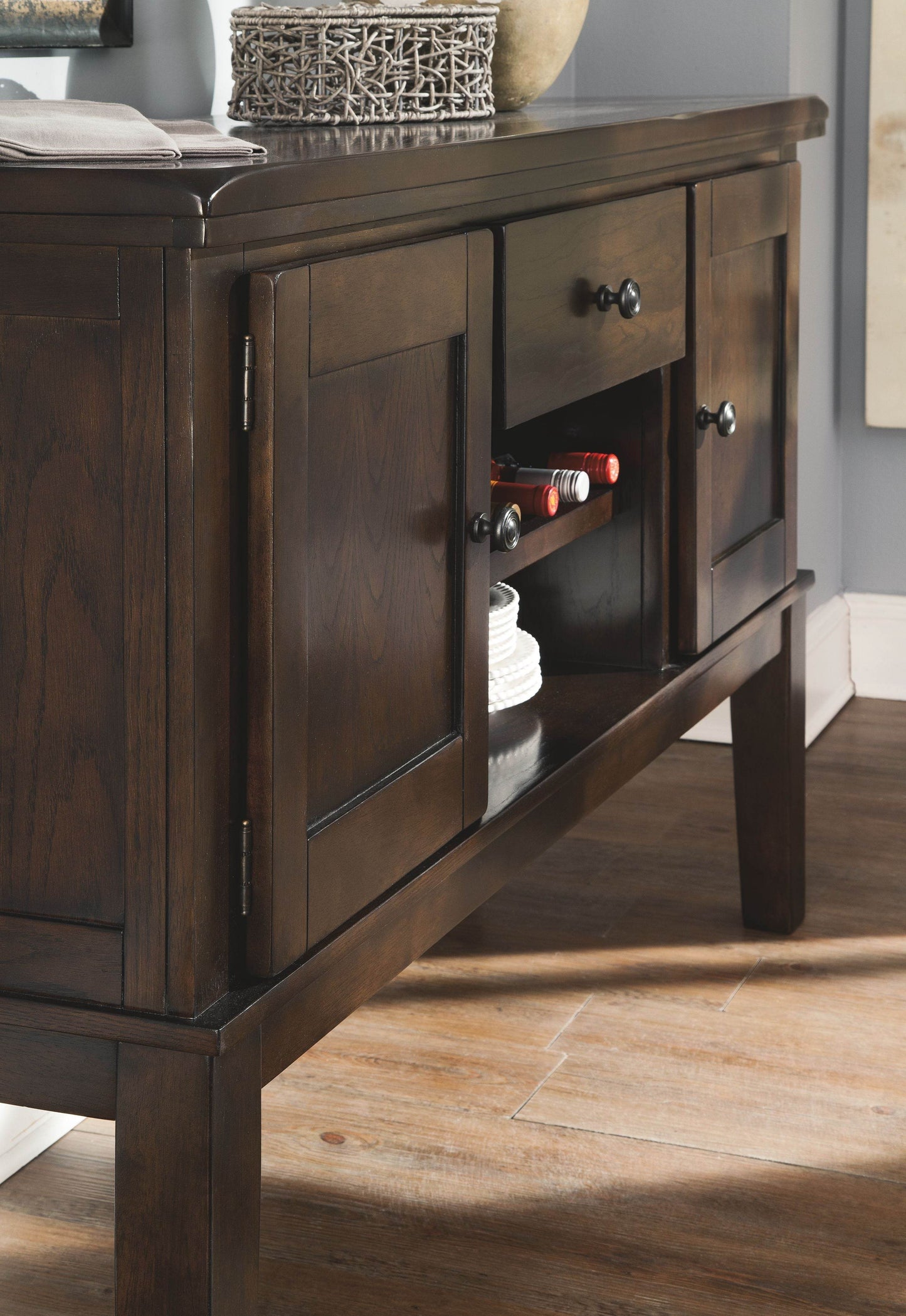 Haddigan - Dark Brown - Dining Room Server - Forward Furniture