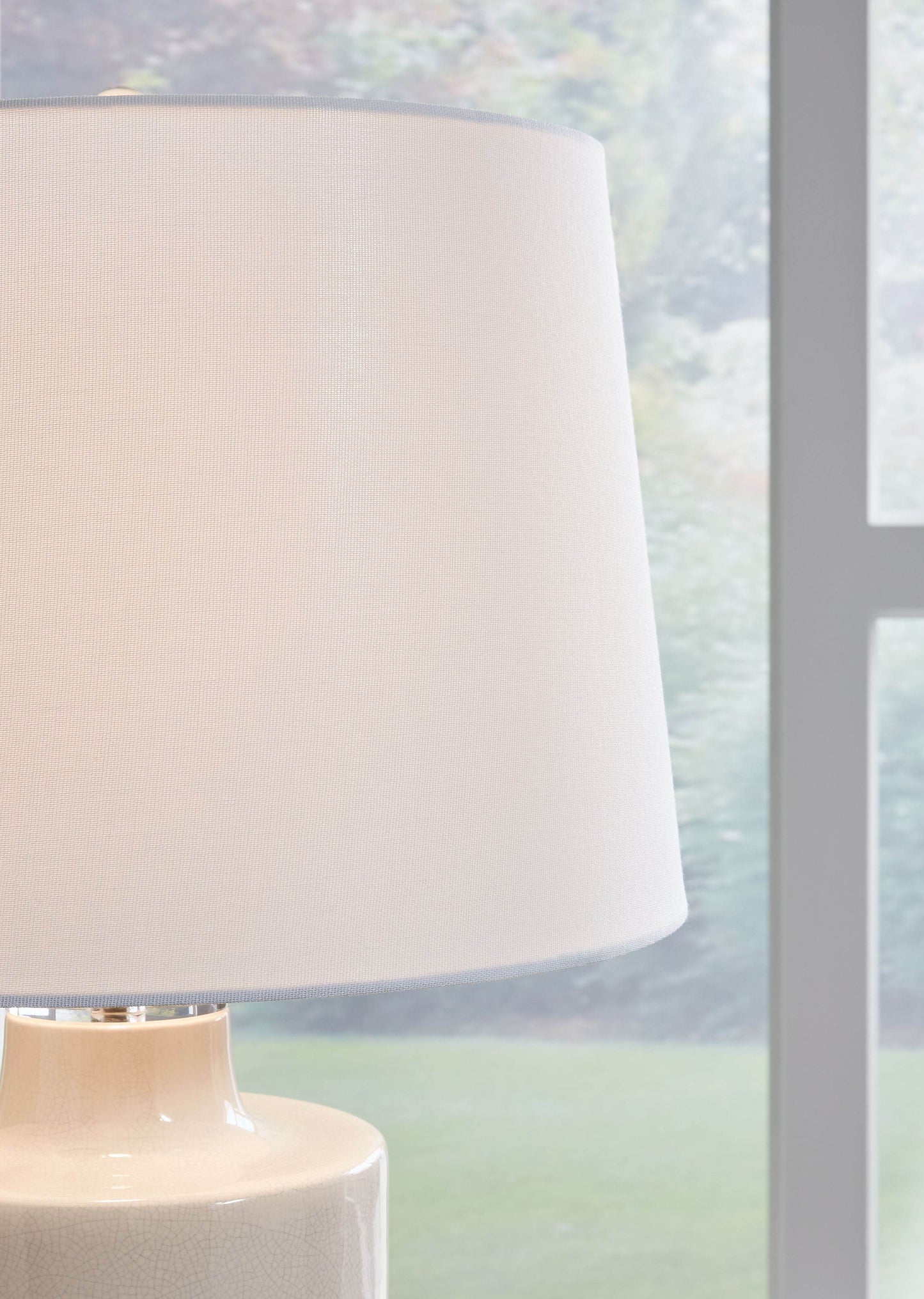 Cylener - Off White - Ceramic Table Lamp - Forward Furniture