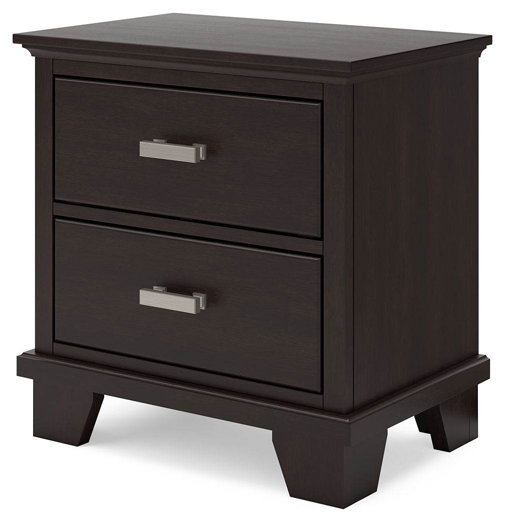 Covetown - Dark Brown - Two Drawer Night Stand - Forward Furniture