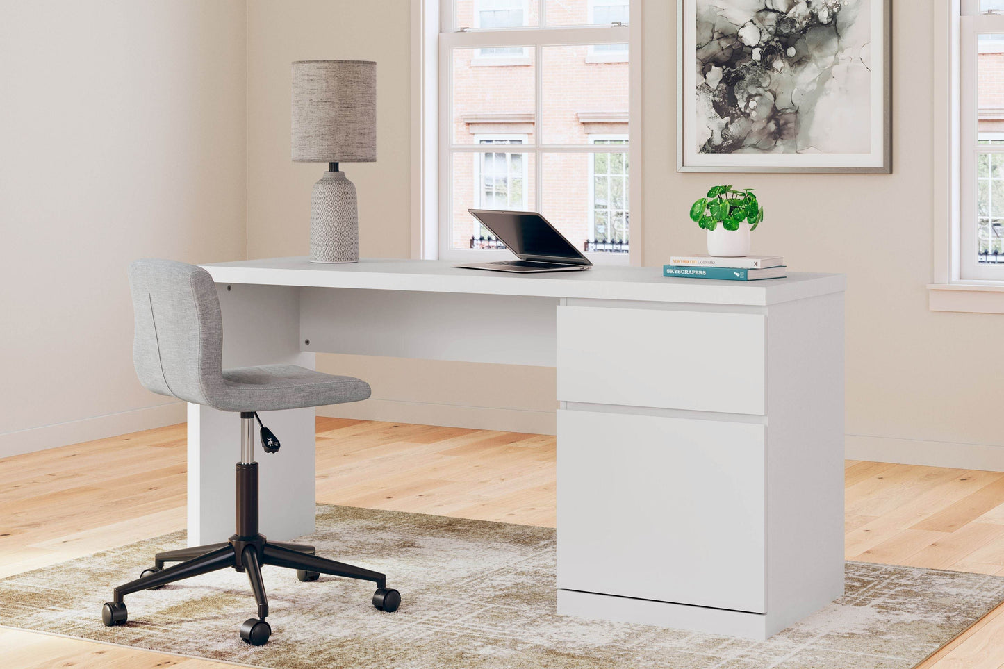 Onita - White - Home Office Desk - Forward Furniture
