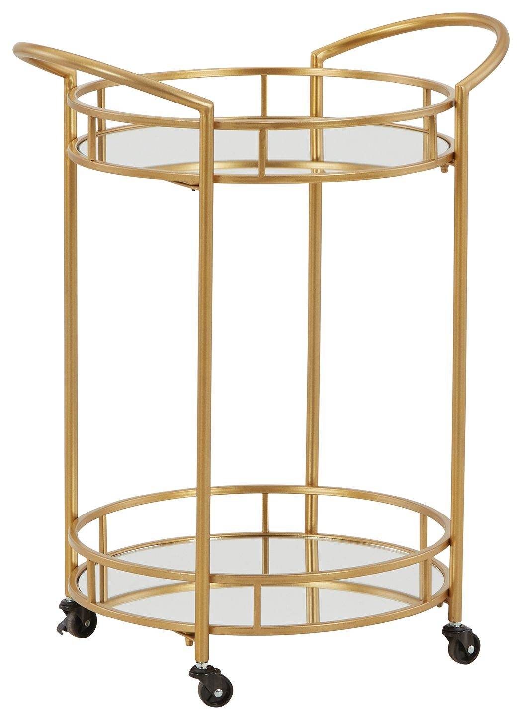 Wynora - Gold - Bar Cart - Forward Furniture