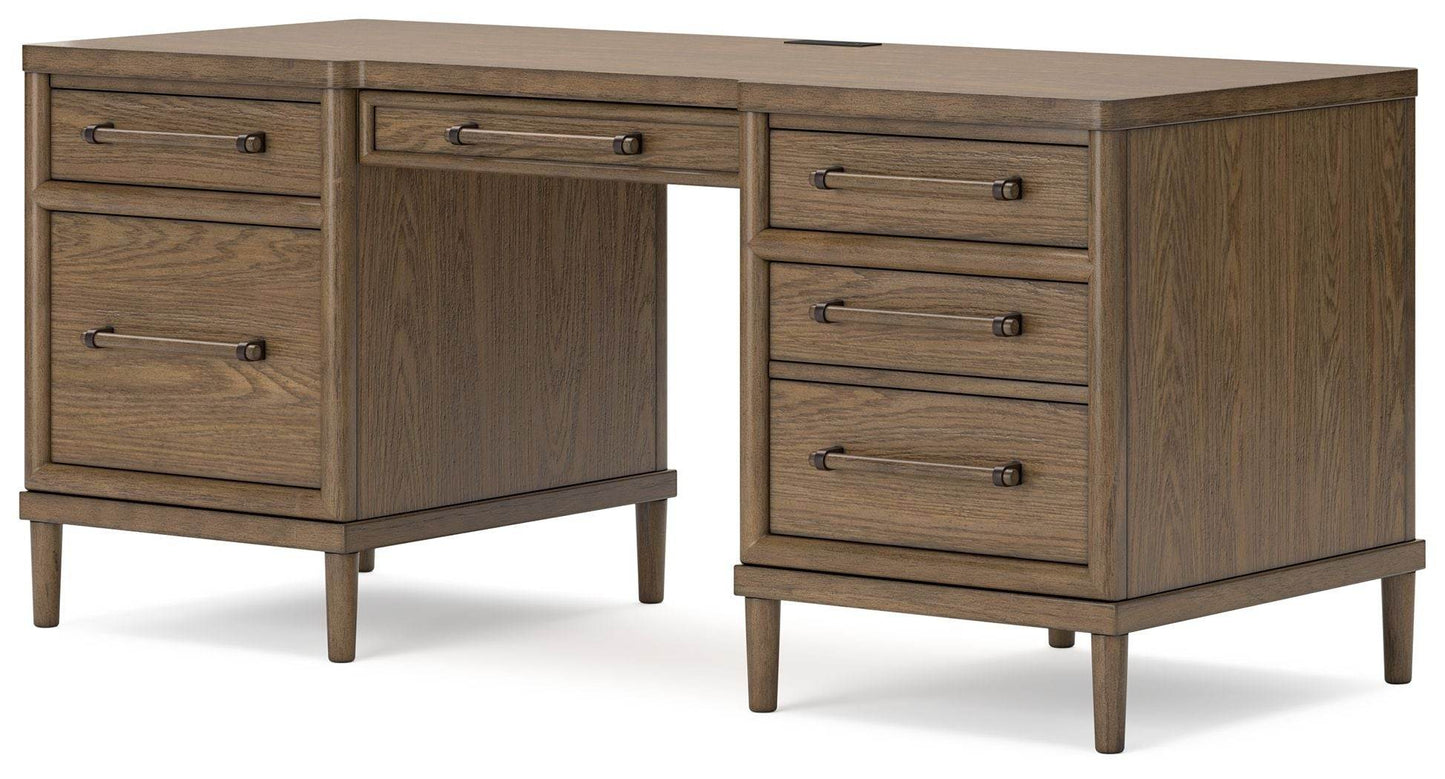 Roanhowe - Brown - Home Office Desk - Forward Furniture