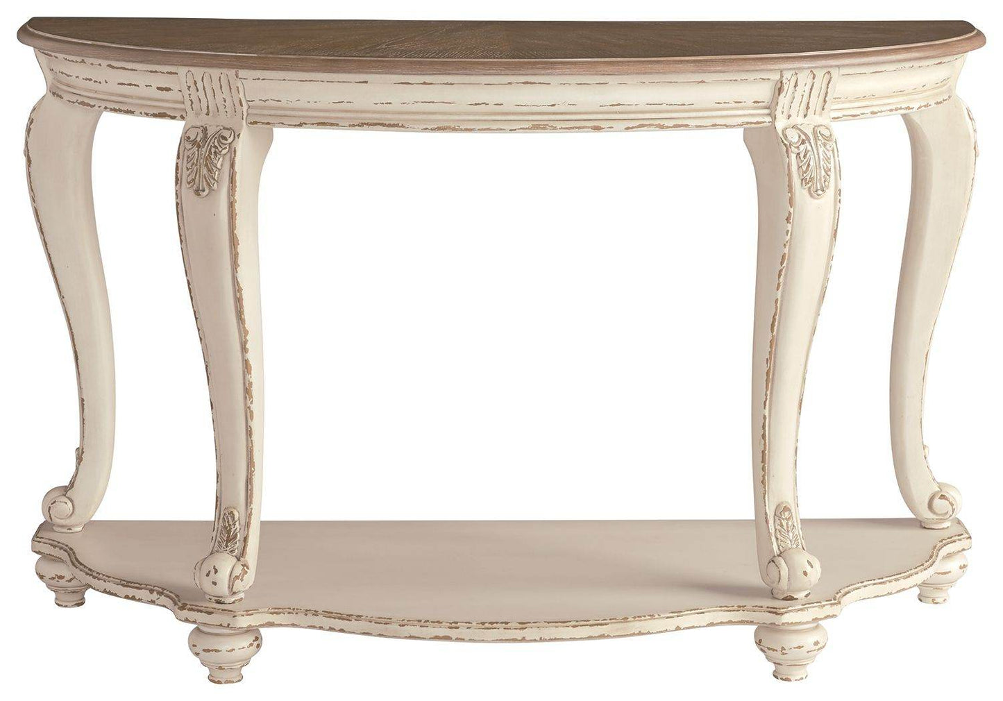 Realyn - White / Brown - Sofa Table - Forward Furniture