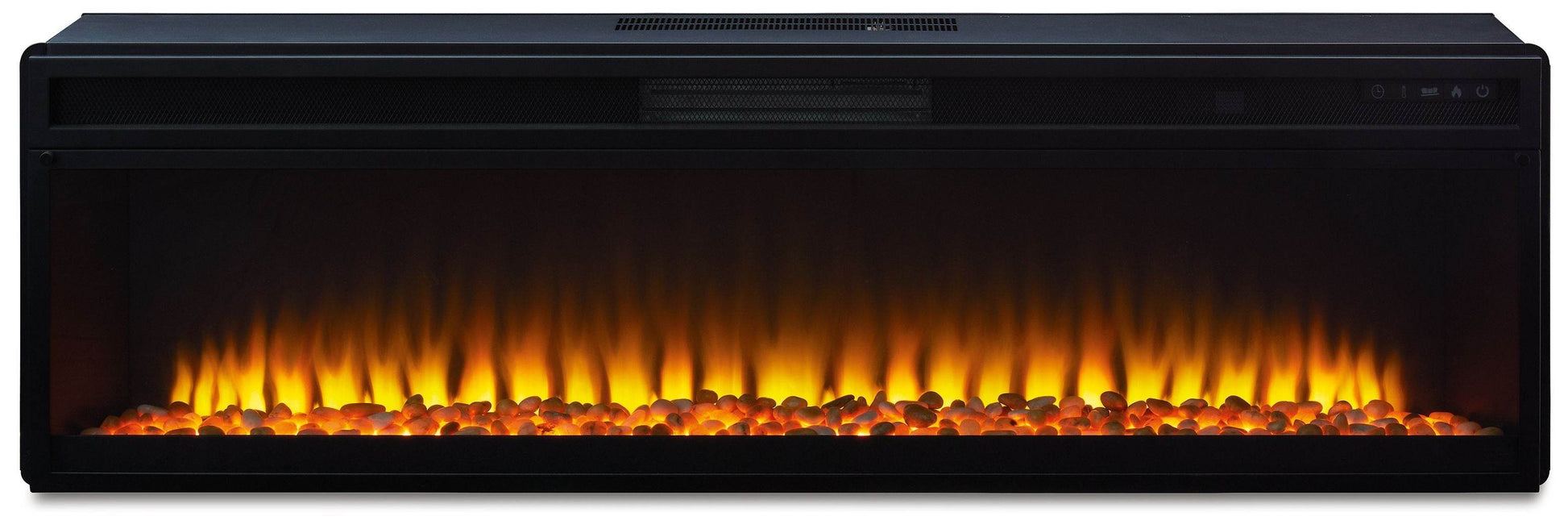 Entertainment Accessories - Black - Wide Fireplace Insert - Forward Furniture