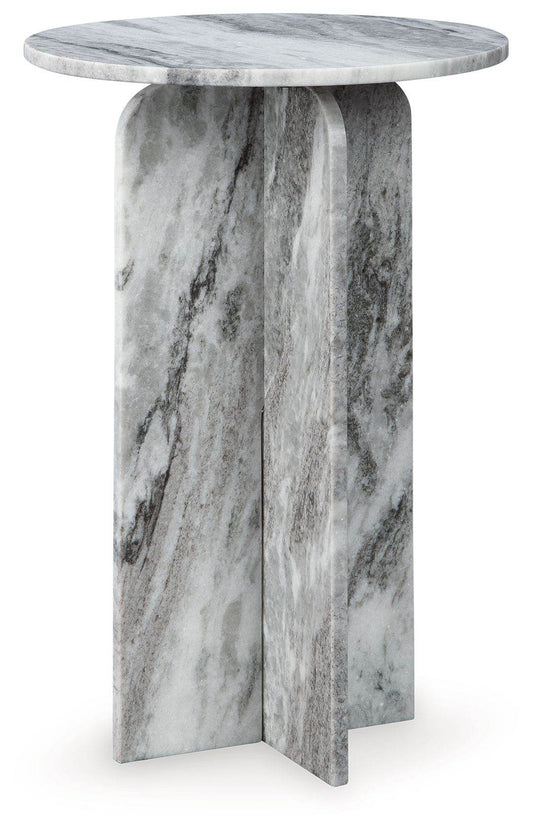 Keithwell - Gray - Round Accent Table - Forward Furniture