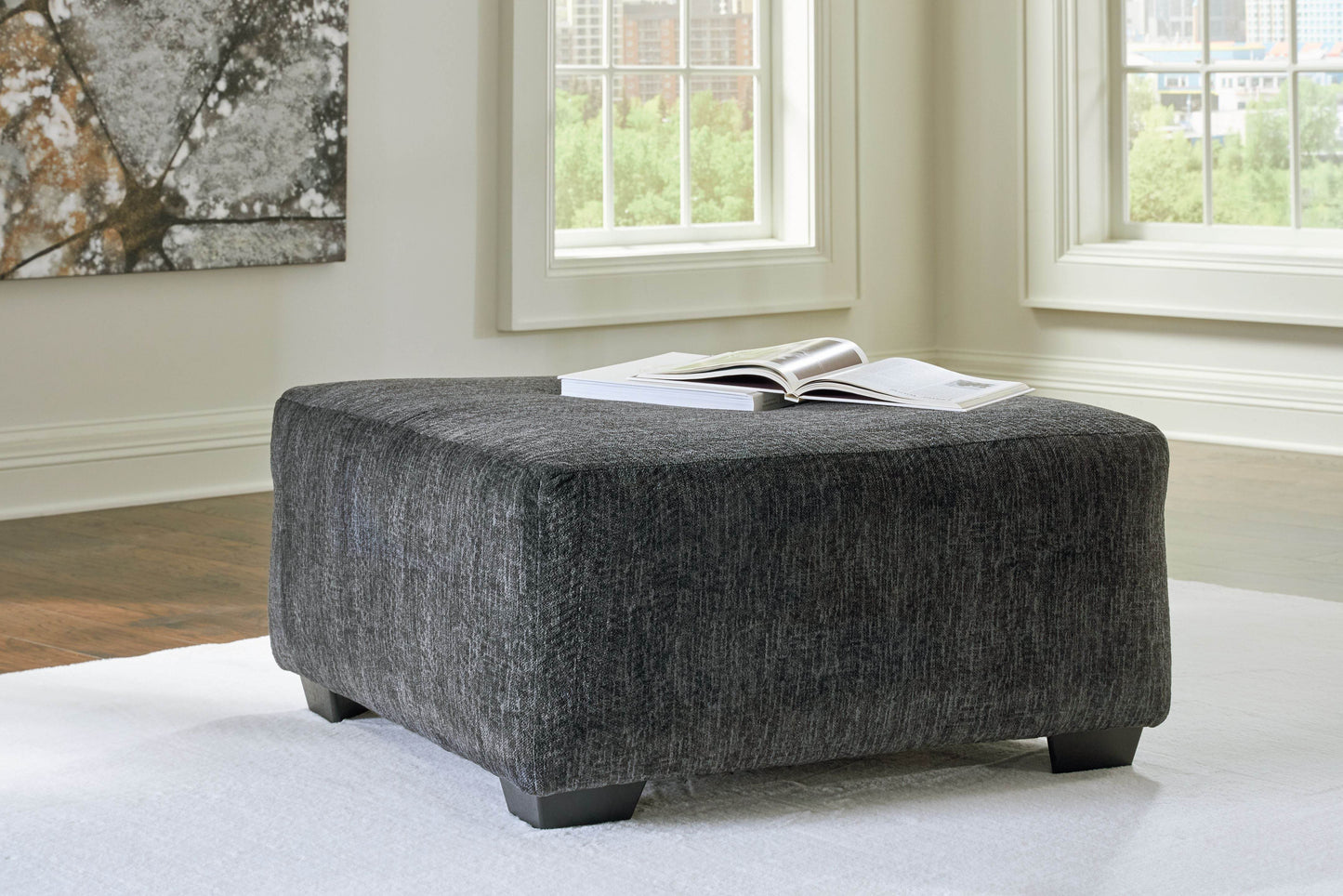 Biddeford - Shadow - Oversized Accent Ottoman - Forward Furniture