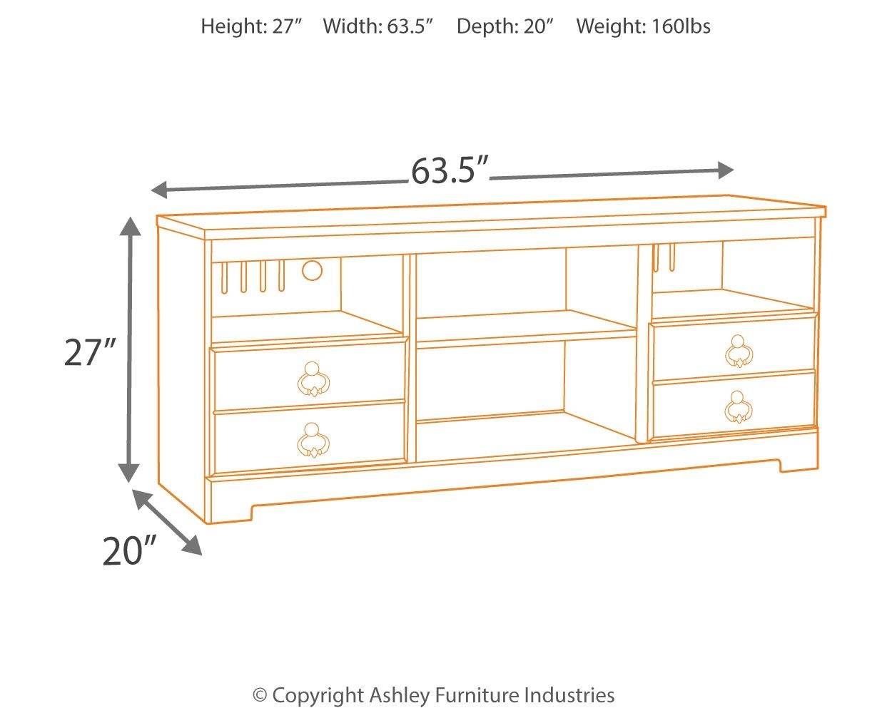 Willowton - TV Stand With Fireplace Option - Forward Furniture