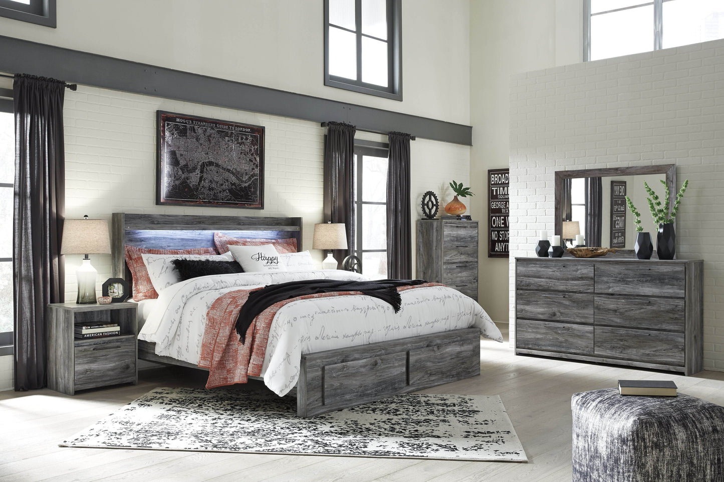 Baystorm - LED Panel Bed - Forward Furniture