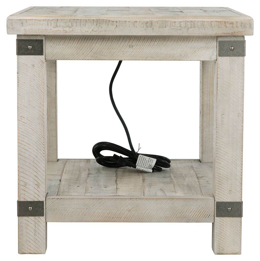 Carynhurst - White Wash Gray - Rectangular End Table - Forward Furniture