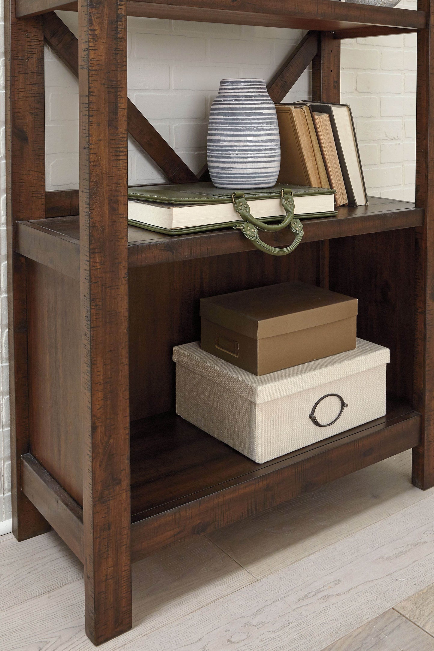 Baldridge - Rustic Brown - Large Bookcase - Forward Furniture
